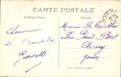 VINTAGE POSTCARD Castle Of Chantilly Living room of the Monkeys