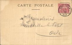 VINTAGE POSTCARD Castle Of Chantilly L Island D Love in the Park