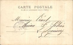 VINTAGE POSTCARD Palais of Compiegne Chambre has Coucher L Empereur