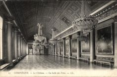 VINTAGE POSTCARD Compiegne the Castle the Village hall