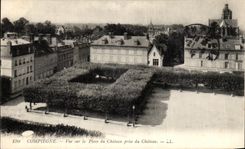 VINTAGE POSTCARD Compiegne Seen On the Place of the Castle taken of the Castle