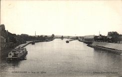 VINTAGE POSTCARD Compiegne Seen on L Oise