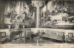 VINTAGE POSTCARD Special Collection of the Palate of Compiegne Gallery of the Tapestries Fainding D Esther Royal Feast