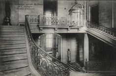 VINTAGE POSTCARD Special Collection of the Palate of Compiegne Staircase D Honor