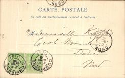 VINTAGE POSTCARD Castle of Compiegne Principal Frontage