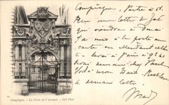 VINTAGE POSTCARD Compiegne the Gate of L Arsenal