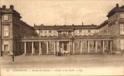 VINTAGE POSTCARD Compiegne Frontage of the Castle