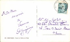 VINTAGE POSTCARD Compiegne Places L Town hall