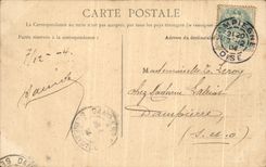 VINTAGE POSTCARD Compiegne Room of L Empress