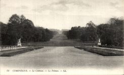 VINTAGE POSTCARD Compiegne the Castle the Lawn