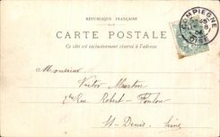 VINTAGE POSTCARD Castle of Compiegne Chambre has Coucher L Imperatrice