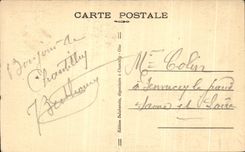 VINTAGE POSTCARD Castle of Northern Chantilly Facade Is