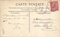 VINTAGE POSTCARD Chantilly Three Alleys