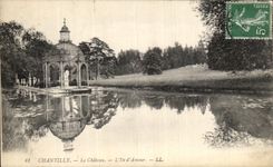 CPA Chantilly Le Chateau L Ile d Amour