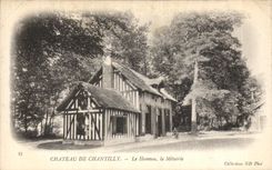 VINTAGE POSTCARD Castle Of Chantilly the Hamlet the Smallholding