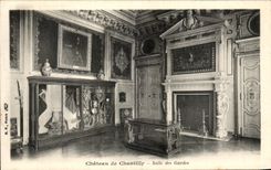 VINTAGE POSTCARD Castle Of Chantilly Room of the Guards