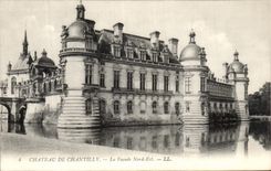 VINTAGE POSTCARD Castle Of Chantilly the Northern Frontage Is