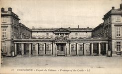 VINTAGE POSTCARD Compiegne Frontage of the Castle