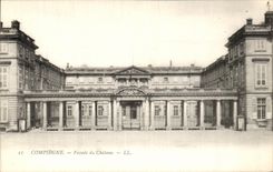 VINTAGE POSTCARD Compiegne Frontage of the Castle