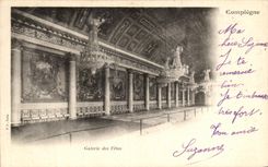 VINTAGE POSTCARD Compiegne Gallery of the Festivals