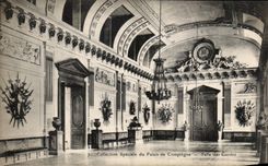 VINTAGE POSTCARD Special Collection of the Palate of Compiegne Room of the Guards