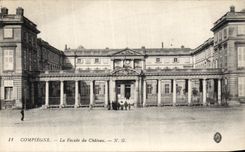 VINTAGE POSTCARD Compiegne the Frontage of the Castle
