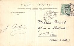 VINTAGE POSTCARD Park of the Castle of Compiegne L Avenue of the Beautiful Mounts