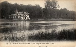 VINTAGE POSTCARD the Drill of Compiegne Ponds of St Pierre