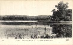 VINTAGE POSTCARD Strong Of Compiegne Ponds of Saint Pierre
