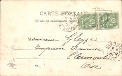 VINTAGE POSTCARD Drill Of Compiegne the Large Beech of Old man Moulins