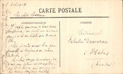 VINTAGE POSTCARD Compiegne the Castle the Village hall