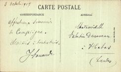 VINTAGE POSTCARD Compiegne the Castle Frontage on the Park