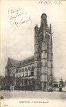 VINTAGE POSTCARD Compiegne L Church Holy Jacques