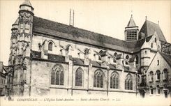 VINTAGE POSTCARD Compiegne L Church Holy Antoine Saint Antoine