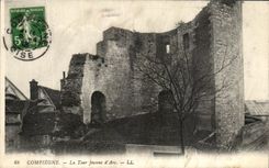 VINTAGE POSTCARD Compiegne the Tower Jeanne D Arc