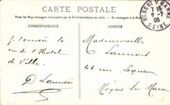 VINTAGE POSTCARD Compiegne L Town hall and the Place