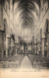 VINTAGE POSTCARD Compiegne the Nave of L church Jacques Saint