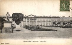 VINTAGE POSTCARD Compiegne the Castle Seen of the park