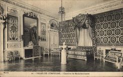 VINTAGE POSTCARD Palate of Compiegne Room of Marie Antoinette