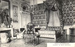 VINTAGE POSTCARD Castle of Compiegne Room of Marie Antoinette