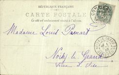 VINTAGE POSTCARD Castle of Compiegne the village hall