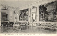 VINTAGE POSTCARD Compiegne the Castle Reception room of the foreign sovereigns