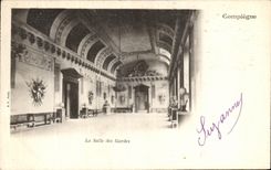VINTAGE POSTCARD Compiegne the room of the guards