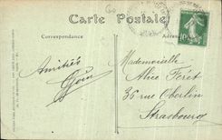 VINTAGE POSTCARD Compiegne the Place of I Town hall