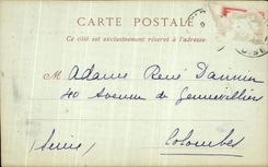 VINTAGE POSTCARD Castle of Compiegne Chambre has to sleep of Marie Antoinette