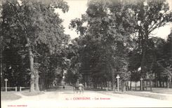 VINTAGE POSTCARD Compiegne Avenues