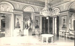 VINTAGE POSTCARD Castle of Compiegne Chambre has Coucher of Prince Imperial