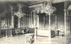 VINTAGE POSTCARD Castle of Compiegne Chambre has Coucher of I Empress