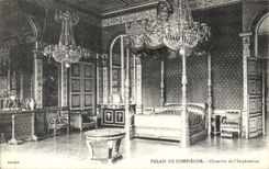 VINTAGE POSTCARD Palate of Compiegne Room of L Empress