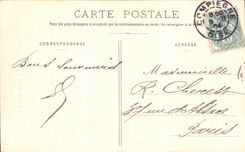 VINTAGE POSTCARD Compiegne L Town hall